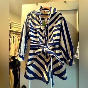 Blue and white stripped romper from Farm Rio